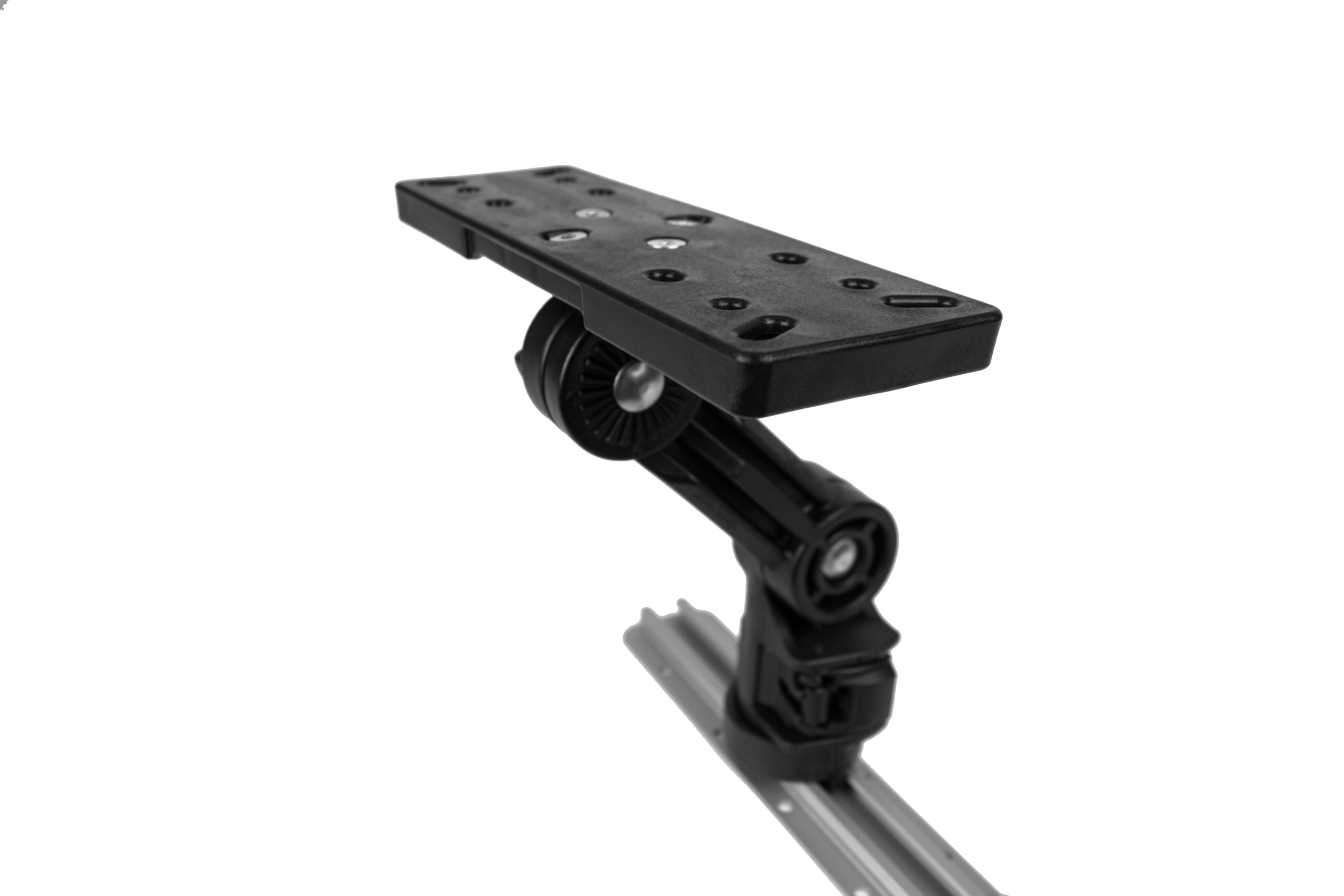 Rectangular Fish Finder Mount with Track Mounted LockNLoad